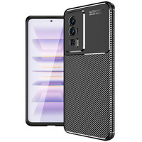 Чехол до Poco F5 Pro 5G, Carbon Gel, чёрный