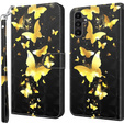 Чохол-книжка для Samsung Galaxy A14 4G/5G, Wallet Butterfly, золотий