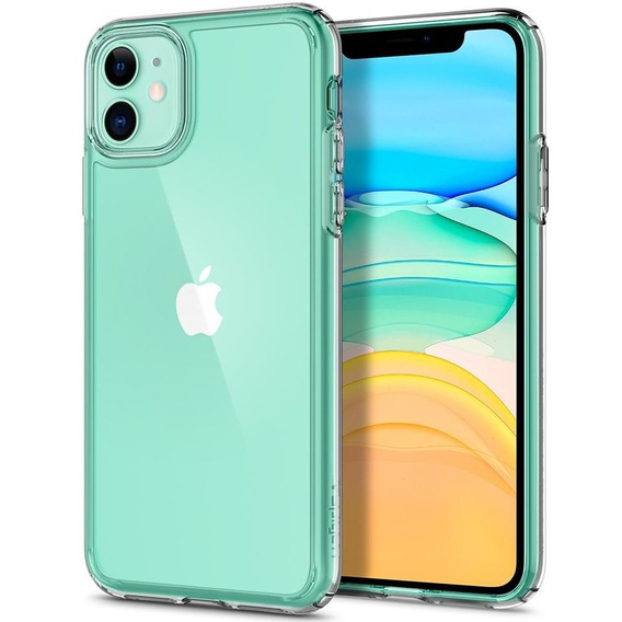 Чехол Spigen до iPhone 11, Ultra Hybrid, Crystal Clear, прозрачный