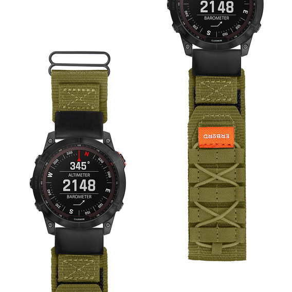 Нейлоновий ремінець ERBORD Runner Quickfit для годинників Garmin Fenix 5/6/6 PRO/7 Forerunner 965/955/945