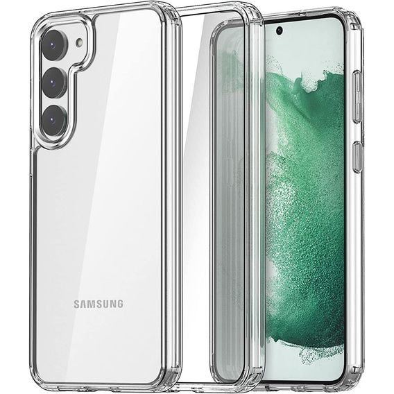 Чехол до Samsung Galaxy S23, Fusion Hybrid, прозрачный