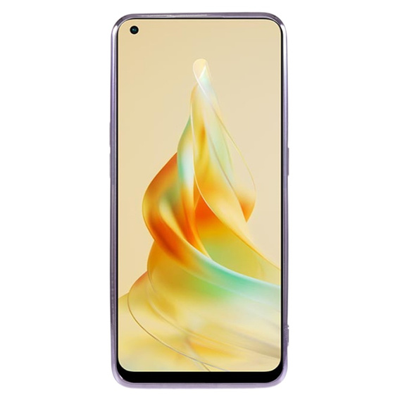 Чехол для Oppo Reno8 T 4G, Glitter Flower, фиолетовый