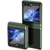 Чохол для Samsung Galaxy Z Flip6 5G, PC Case, прозорий / зелений