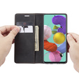 Чехол CASEME для Samsung Galaxy A51, Leather Wallet Case, чёрный