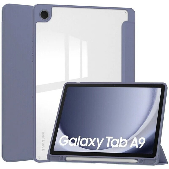 Чехол для Samsung Galaxy Tab A9, Smartcase Hybrid, с местом для стилуса, фиолетовый