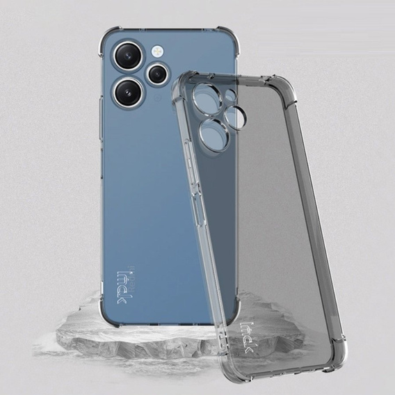 Чехол IMAK до Xiaomi Redmi 12 4G, Dropproof, прозрачный / черный