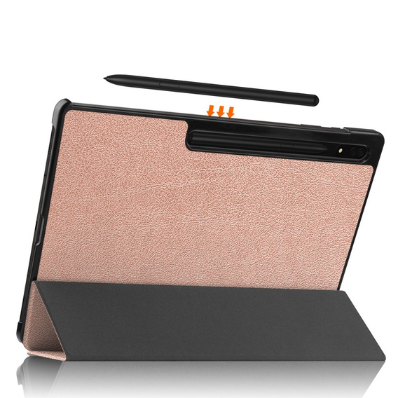 Чохол для Samsung Galaxy Tab S9 Ultra, Smartcase, рожевий rose gold