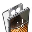 Чехол для Motorola Edge 50 Ultra, Frame Case, серебряный