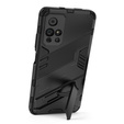 Чехол для Xiaomi Poco M4 Pro 5G / Note 11S 5G, Military kickstand, чёрный