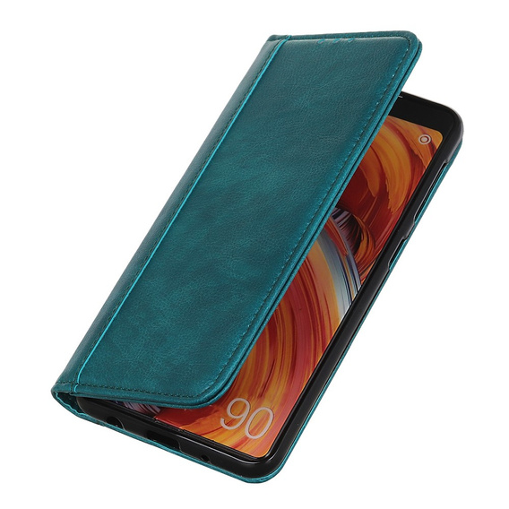 Чехол до Xiaomi Redmi Note 13 Pro 4G, Wallet Litchi Leather, зелёный