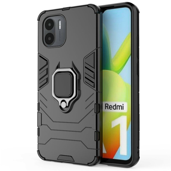 Чехол до Xiaomi Redmi A1 4G / A2 4G, Kickstand Ring, чёрный