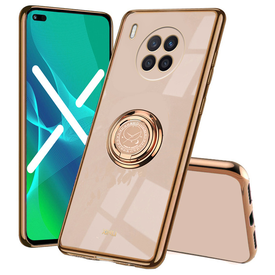 Чехол до Huawei Nova 8i, Case, Electro Ring, розовый rose gold