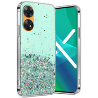 Чехол до Oppo Reno8 T, Glittery, зелёный