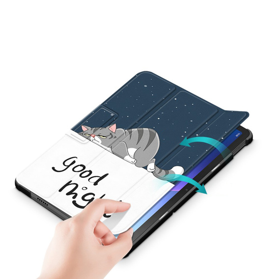 Чохол для Lenovo Tab M10 Plus 10.6 TB-125F / TB-128F 3 Gen, Smartcase, sleeping cat