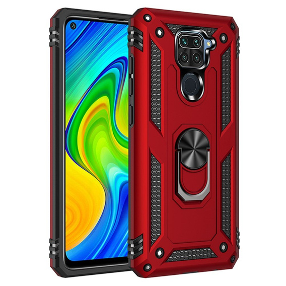 Броньований Чoхол до Xiaomi Redmi Note 9, Nox Case Ring, червоний