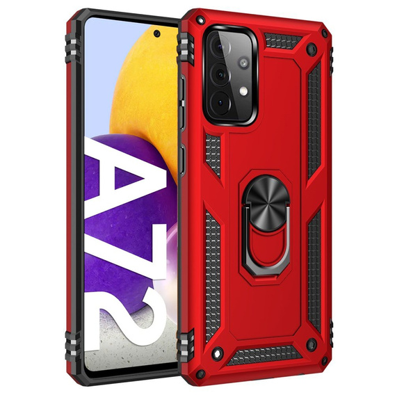 Броньований Чoхол до Samsung Galaxy A72 5G, Nox Case Ring, червоний