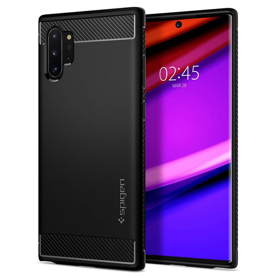 Чехол Spigen до Samsung Galaxy Note 10+ Plus, Rugged Armor, чёрный