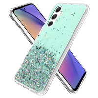 Чехол до Samsung Galaxy A54 5G, Glittery, зелёный