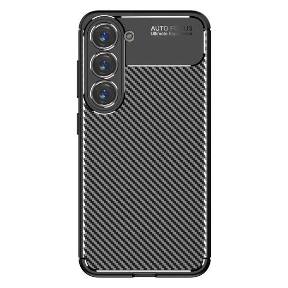 Чехол до Samsung Galaxy S23, Carbon Gel, чёрный