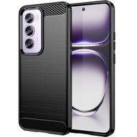 Чехол до Oppo Reno 12 Pro, Carbon, чёрный