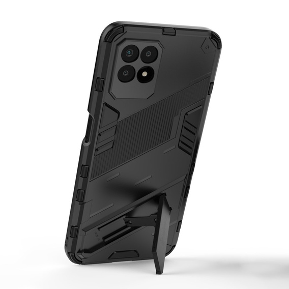 Чехол для Realme 8i, Military kickstand, чёрный