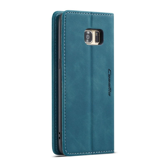 Чехол CASEME для Samsung Galaxy S7 Edge, Leather Wallet Case, синий