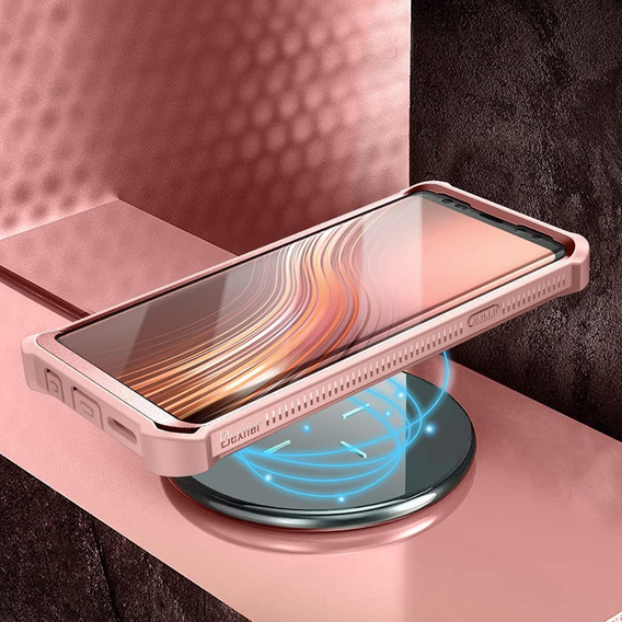 Броньований чохол для Samsung Galaxy S9 Plus, Dexnor Full Body, рожевий rose gold