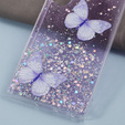 Чохол для Samsung Galaxy S24 Ultra, Glitter Butterfly, фіолетовий