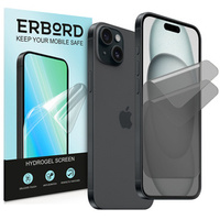 2 x iPhone 15 Privacy Foil, гидрогель для защиты от шпионажа ERBORD