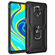 Бронированный Чехол до Xiaomi Redmi Note 9S / 9 Pro, Nox Case Ring, чёрный