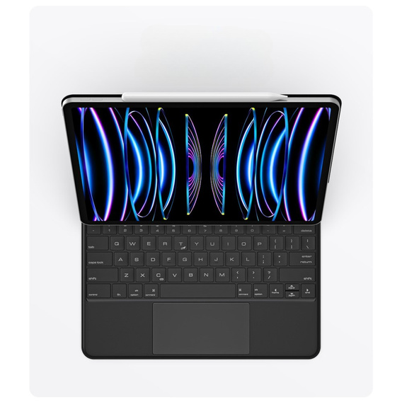 Чохол + клавіатура iPad Pro 12.9" 2022/2021/2020 (6/5/4 gen.), Dux Ducis Keyboard TouchPad, чорний