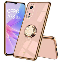 Чехол до Oppo A78 5G, Electro Ring, розовый rose gold