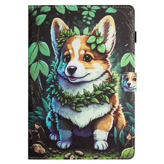 Чехол до Samsung Galaxy Tab A9 X110 / X115, corgi dog