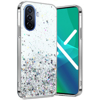 Чoхол до Huawei Nova Y70, Glittery, прозорий