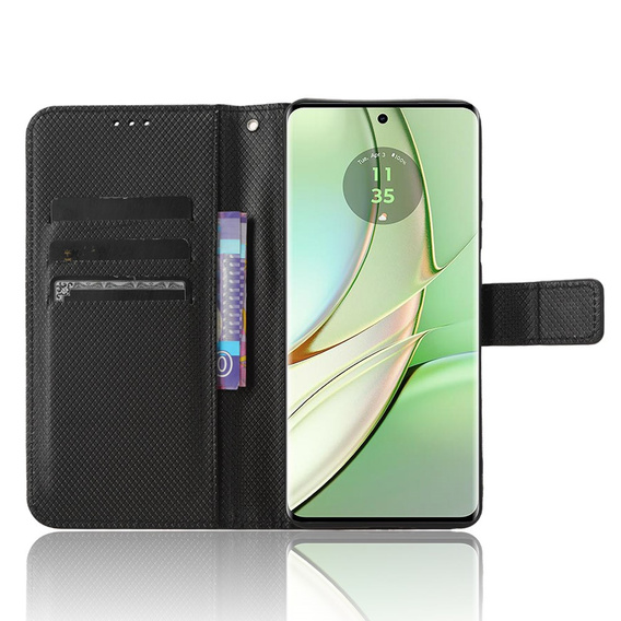Откидной чехол для Motorola Edge 40 5G, Wallet Smart Magnet, чёрный