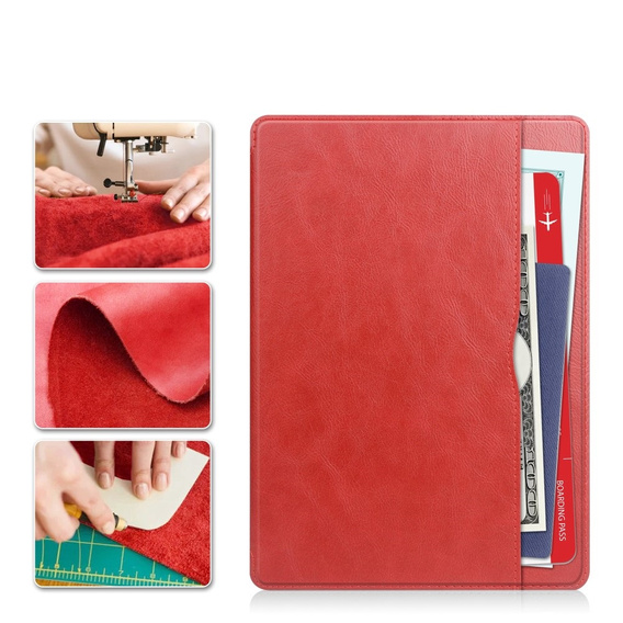 Чохол для iPad 10.2 2021 / 2020 / 2019, Business Card and Pen Slot, червоний