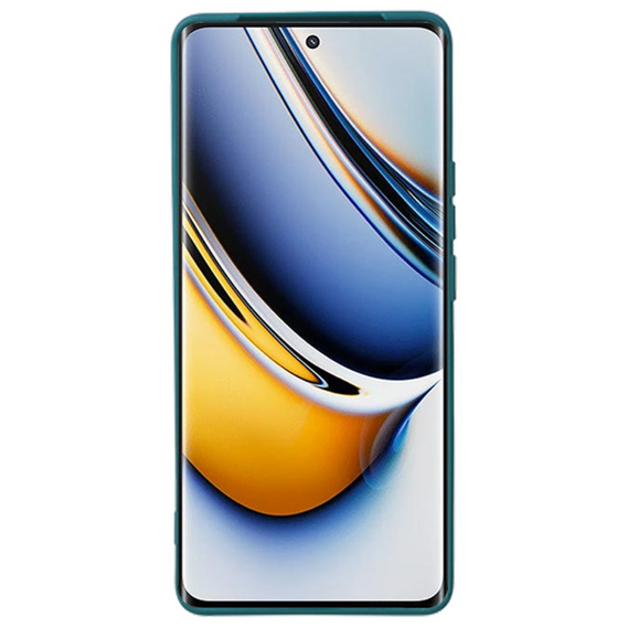 Чехол до Realme 11 Pro 5G / 11 Pro+ 5G, Silicone Lite, зелёный