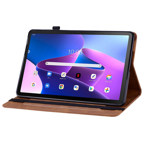 Чохол для Lenovo Tab M10 10.1 Gen 3, Wallet Pen Slot, коричневий