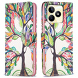 Чохол-книжка для Realme C53 4G, Wallet, tree of life, білий