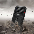 Бронированный чехол для iPhone 14 Pro, Metal Hybrid, черный