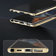 Чохол для Samsung Galaxy S22 Ultra, Magnetic Dual Glass, золотий