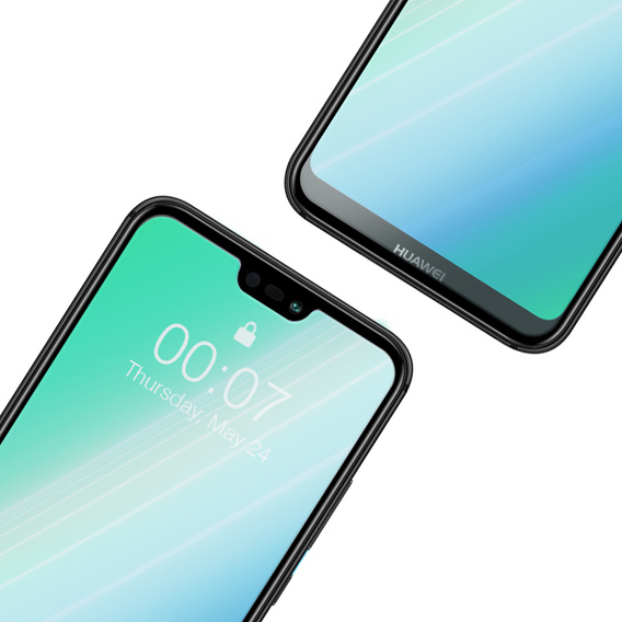 2x Загартоване скло для Huawei P20 Lite, ERBORD 9H Hard Glass на екрані