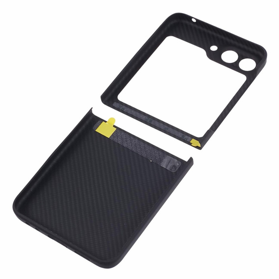 Чехол для Samsung Galaxy Z Flip5 5G, Aramid Fiber Cover, чёрный