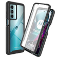 Чoхол Shockproof до Motorola Moto G200, із захисним екраном, чорний