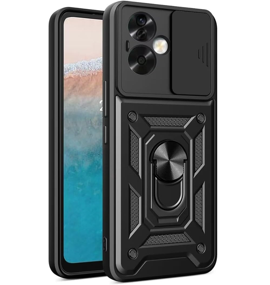 Чехол NOX Camera Slide Oppo Reno 11F 5G, CamShield Slide, чёрный