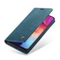 Чехол CASEME для Samsung Galaxy A50, Leather Wallet Case, синий