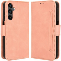 Футляр з клапаном для Samsung Galaxy M35, Card Slot, рожевий