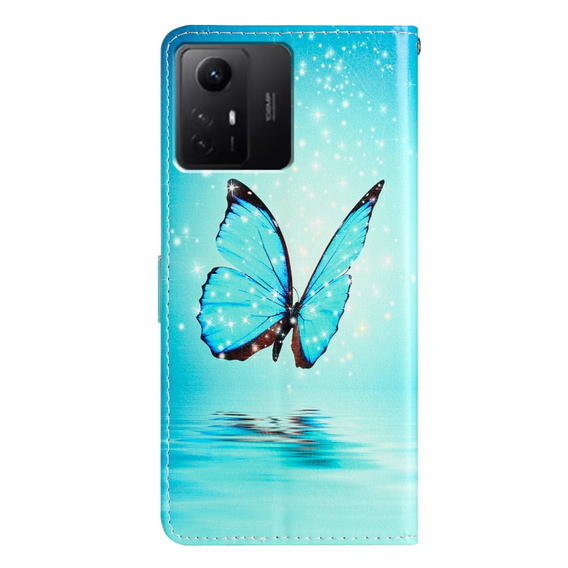 Чохол-книжка для Xiaomi Redmi Note 12S, Wallet, butterfly, м'яти