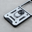 Броньований Чoхол до Samsung Galaxy Z Flip5 5G, Nox Case Ring, сріблястий