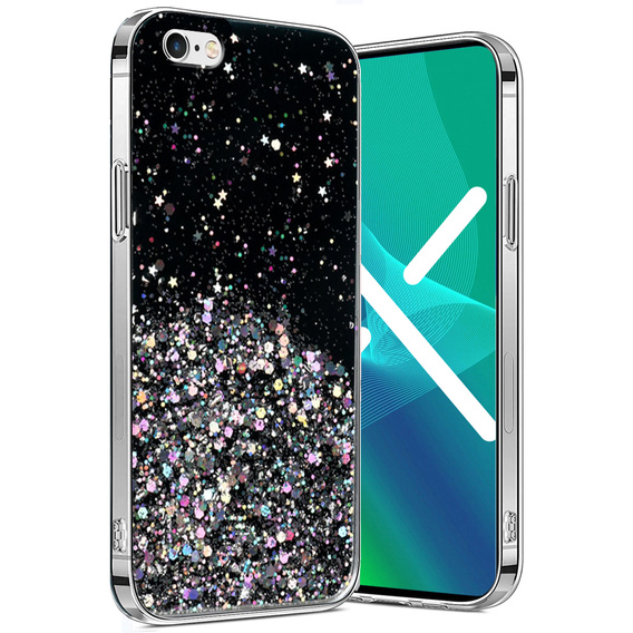 Чoхол до iPhone 6/6s 4.7, Glittery, чорний